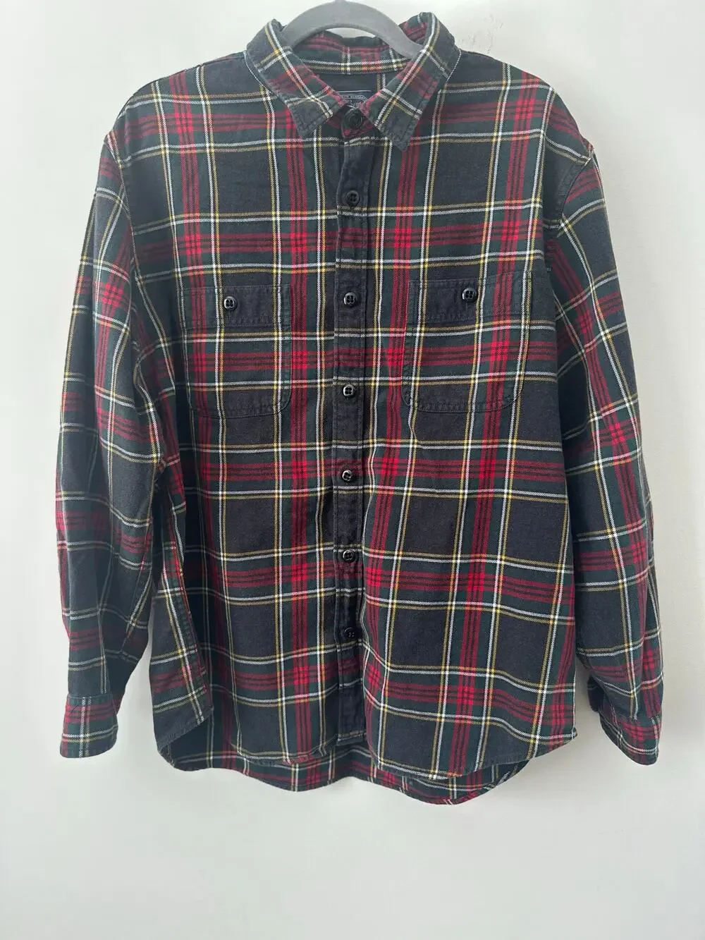 J.Crew Button-Up Shirt Men's Size X-Large Multicolor Plaid Long Sleeves Cotton